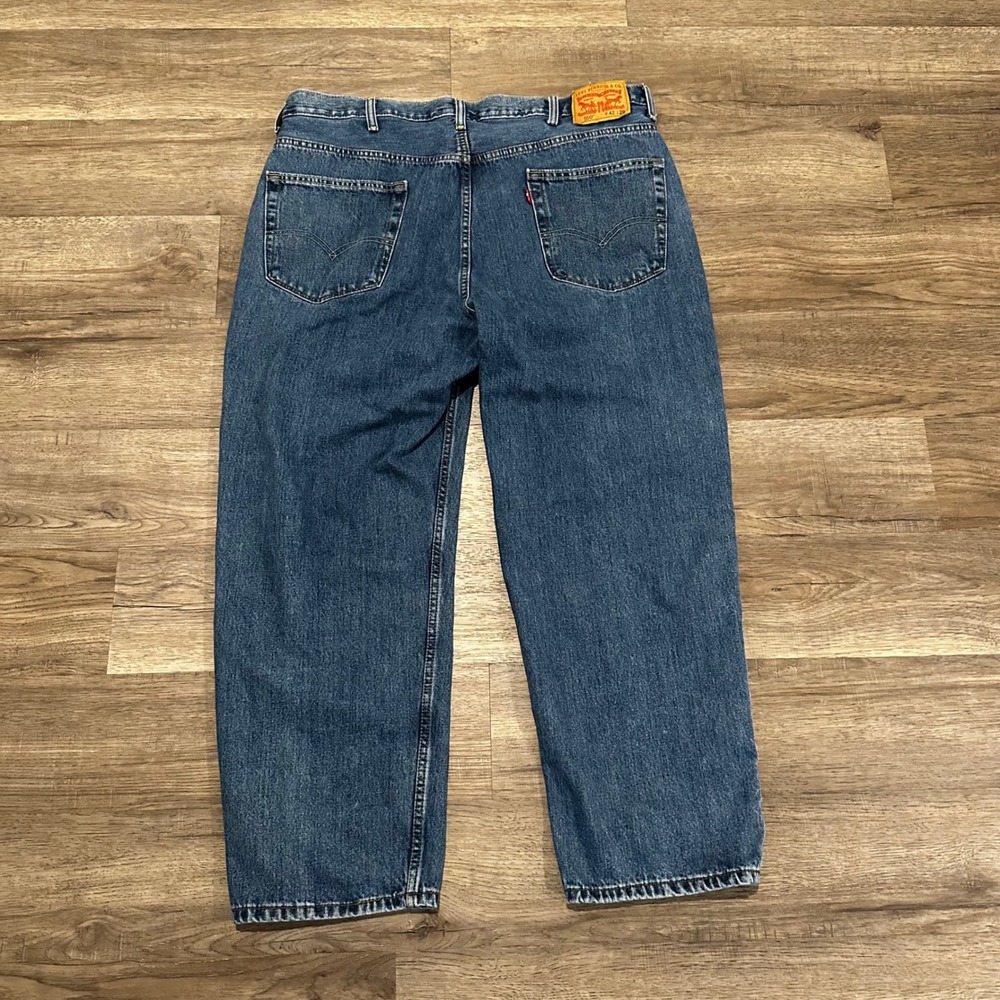 Levis 550 Relaxed Fit Tapered Leg Jeans Mens 42x29 Medium Wash Denim 00550-0216 - Picture 2 of 12